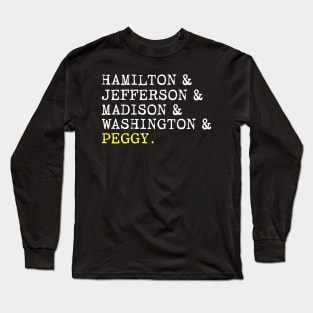 Hamilton, Jefferson, Madison Long Sleeve T-Shirt